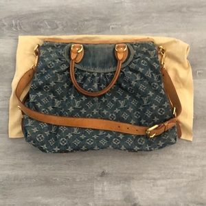 LV Monogram Denim Handbag